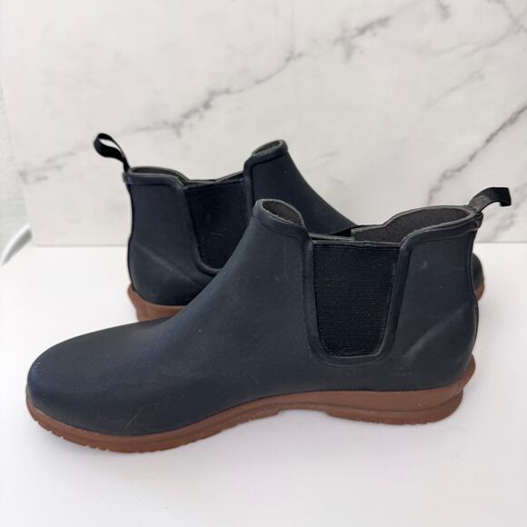 Bogs Womens Sweet Pea Chelsea Boots Size 10 Waterproof Rain Garden Black - Picture 3 of 10